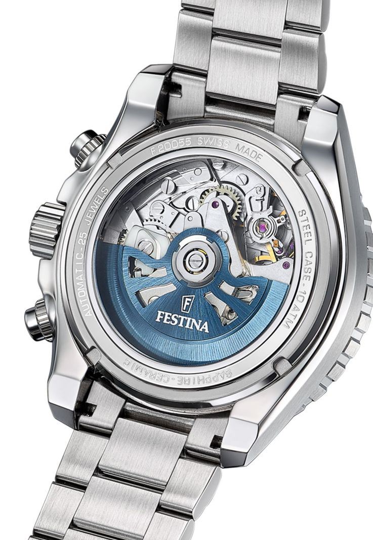 Reloj F20055/4 Festina Swiss Negro Hombre Automático-3