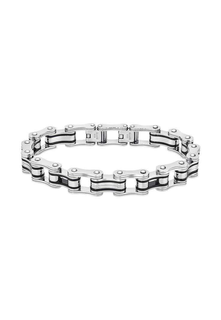 Pulsera LS2266-2/1 Lotus Style Hombre Men In Black-0
