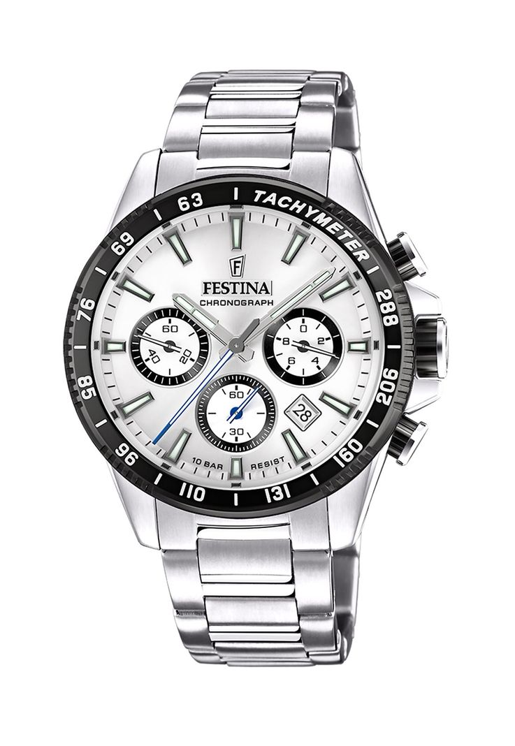 Reloj F20560/1 Festina Plateado Hombre Timeless Chronograph-0