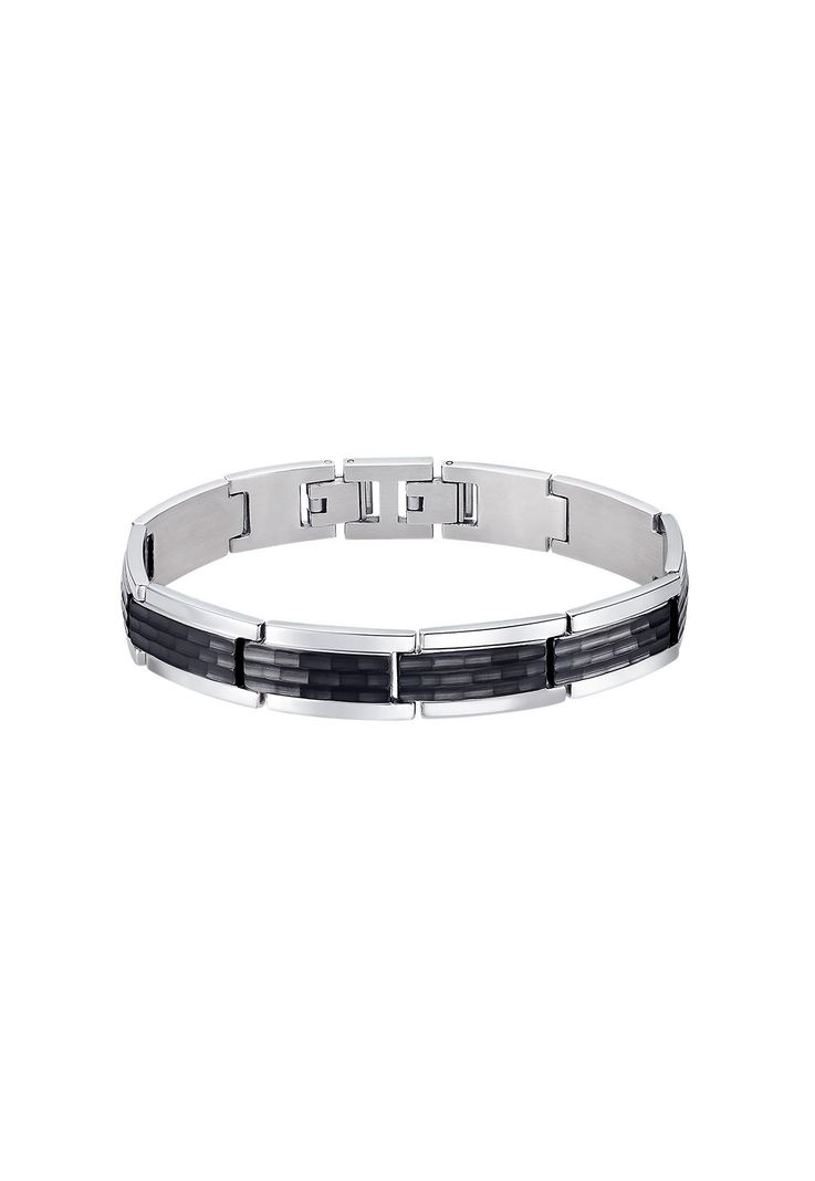 Pulsera LS2291-2/1 Lotus Style Hombre Men In Black-0