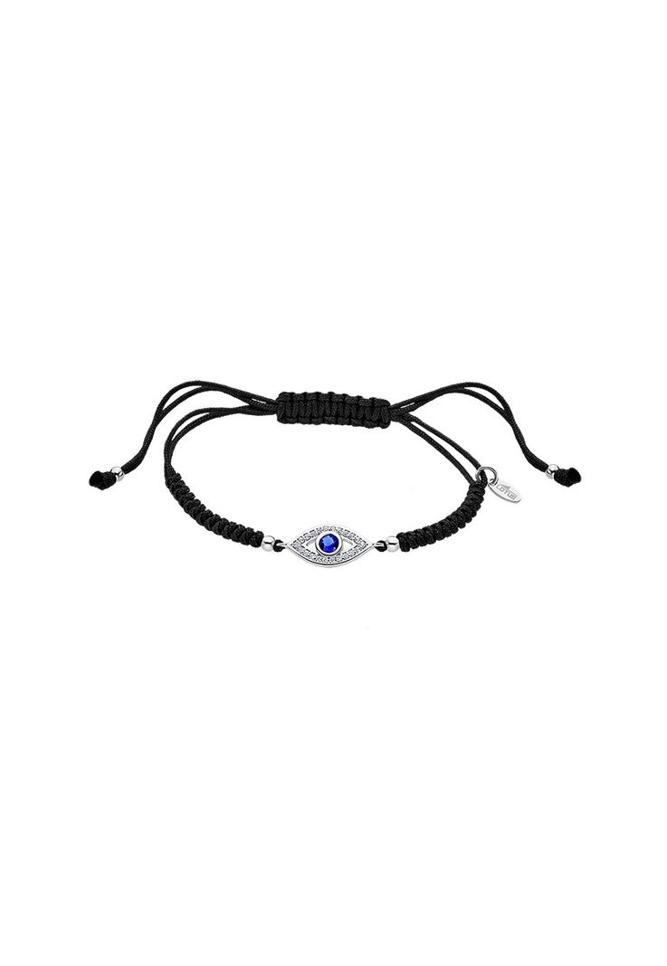 Pulsera Lp1971-2/3 Lotus Silver Mujer Mystic Negro