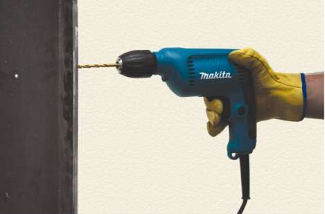 Taladro Rotación Makita 450w De 3/8 Con Mandril Rápido Makita 6413-1