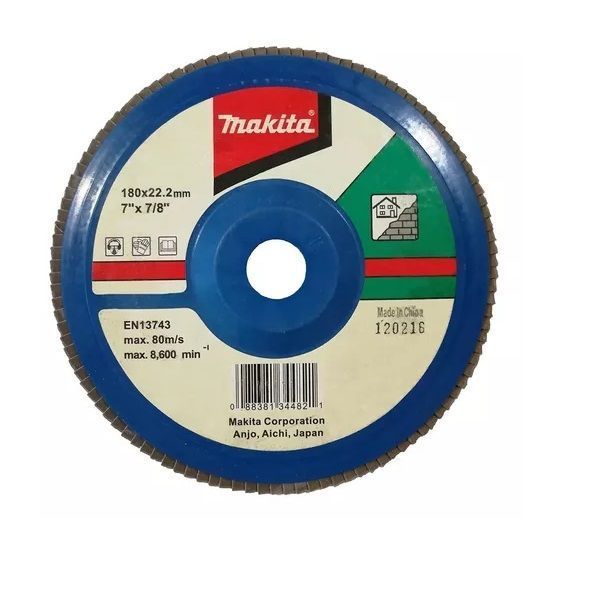 Disco flap 180x22,23 mm grano 180 carburo de silicio / concreto Makita D-28232-0