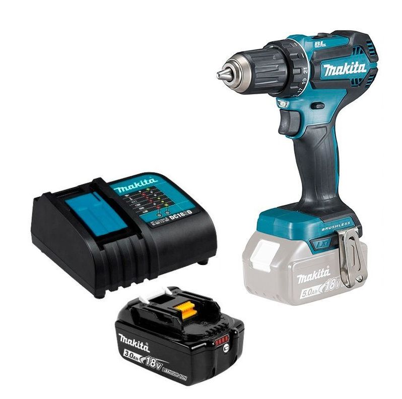 Taladro Atornillador 18v Brushless 50 Nm Makita DDF485 (3 Ah)-0