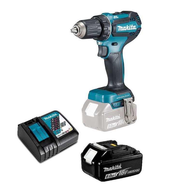 Taladro Atornillador 18v Brushless 50 Nm Makita DDF485 (6 Ah)-0