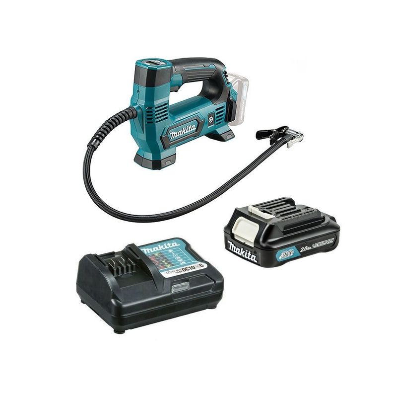 Inflador Compresor Aire Inalámbrico Makita MP100D (2 Ah)-0