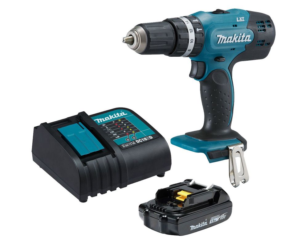 Taladro Atornillador Percutor 18v Inalámbrico Makita Dhp453x10-0