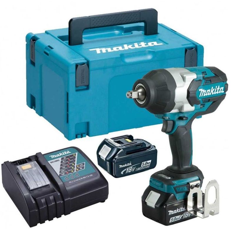 Llave Impacto Inalámbrica 1050 Nm Makita DTW1001RTJ-0