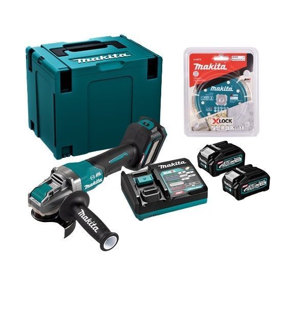 Esmeril angular 4 1/2 125 mm 40V x.lock Makita GA043GM202-0