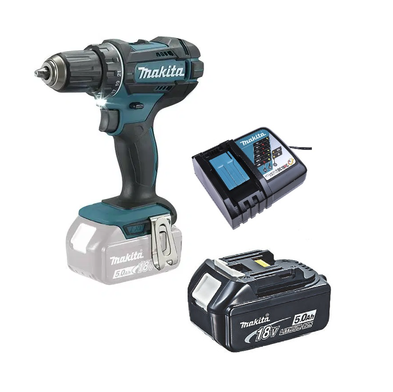 Taladro Atornillador 18v Inalámbrico 62 Nm Makita DDF482 (5 Ah)-2