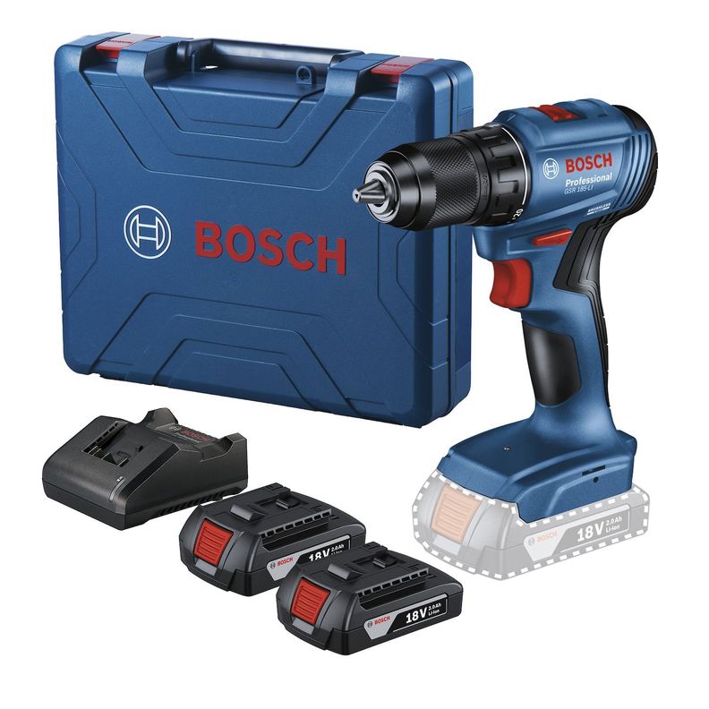 Taladro atornillador 18V Torque 50 Nm Bosch GSR185-LI-0