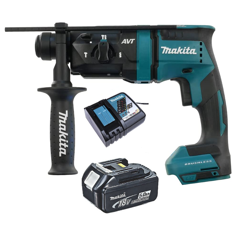Rotomartillo 18mm 3 Modos Brushless 18v Makita DHR182 (5 Ah)-0
