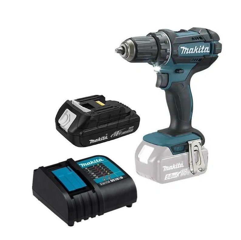 Taladro Atornillador 18v 62 Nm (1,5 Ah) Makita Ddf482