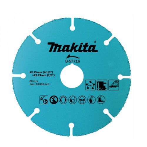 Disco Esmeril Angular 4-1/2 Madera Volcanita Makita B-57716-0