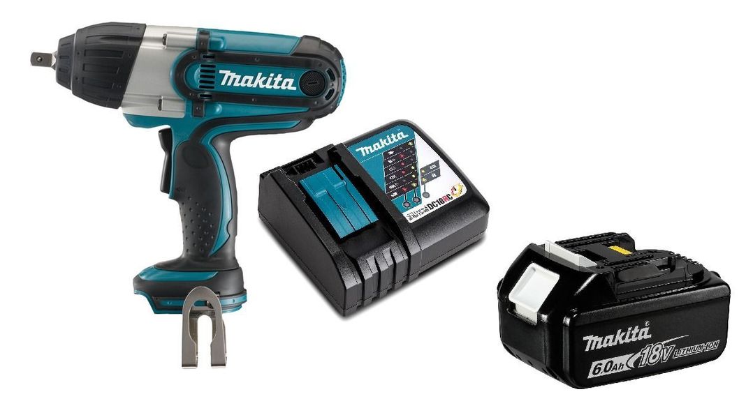 Pistola Llave Impacto 18v Inalámbrica 440 Nm Makita DTW450 (6 Ah)-0