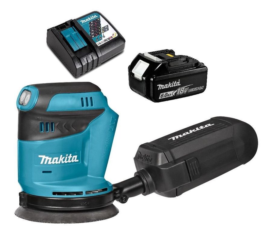 Lijadora Rotorbital Inalámbrica 5 Makita DBO180 (6 Ah)-0