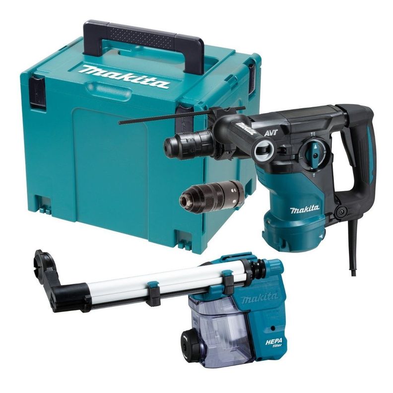 Rotomartillo SDS-PLUS 32 mm 1.050W con AVT Makita HR3012FCWJ-0