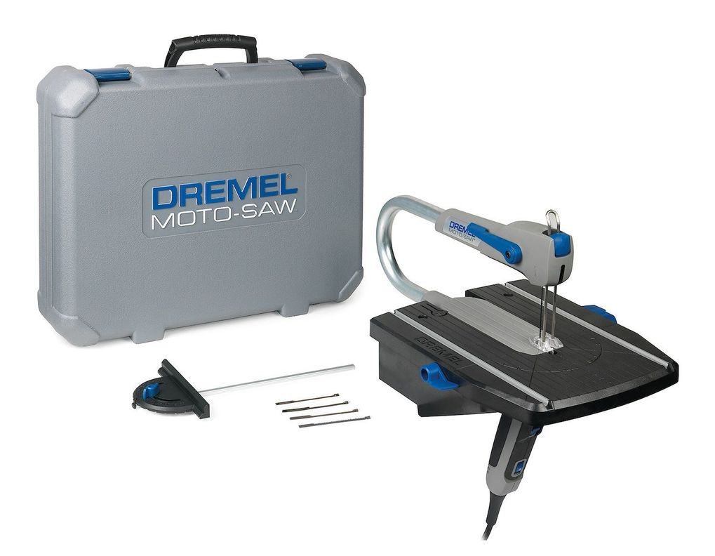 Dremel Moto-Saw Sierra Caladora de Banco con 10 Accesorios + Maleta-0