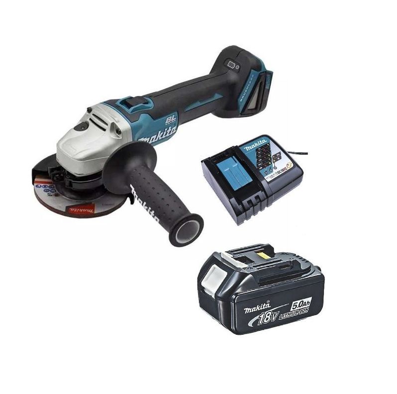 Esmeril Angular 4-12 Inalámbrico 18v Makita DGA455 (5 Ah)-0
