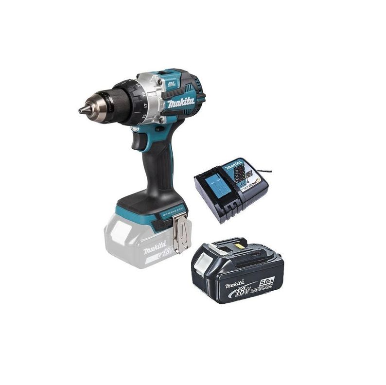 Taladro Atornillado Percutor 13 mm (1/2) 110Nm Makita DHP489 (5 Ah)-0