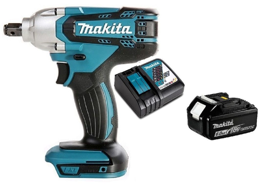 Pistola Llave Impacto 18v Inalámbrica 190 Nm Makita DTW190 (6 Ah)-0