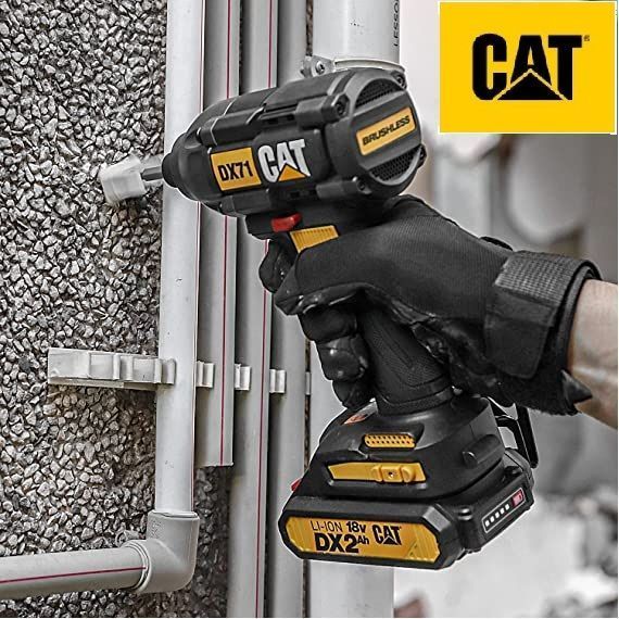 Atornillador de Impacto 3 Vel. 1/4 hexagonal. 18V. LI/ION + 2 Bat. + Cargador CAT DX71-3