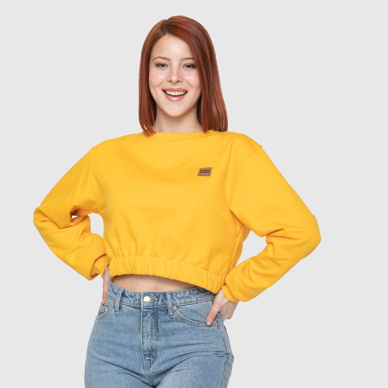 CROP TOP AMARILLO-0