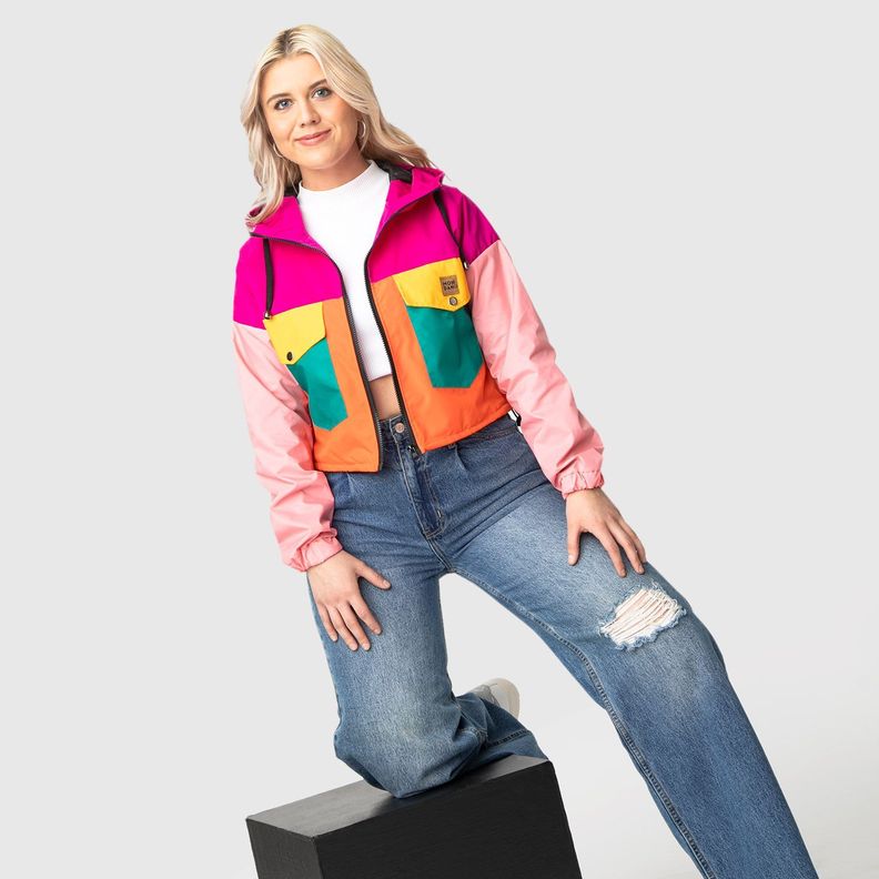 CORTAVIENTO WOMEN CROP PINKADELIC-0