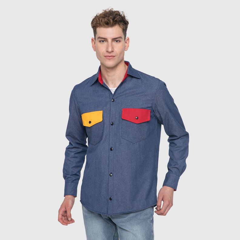 CAMISA MEZCLILLA-0