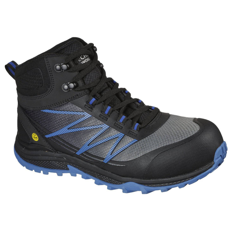 ZAPATO DE SEGURIDAD ANTIRESBALANTE SKECHERS MODELO PUXAL FIRMLE-2
