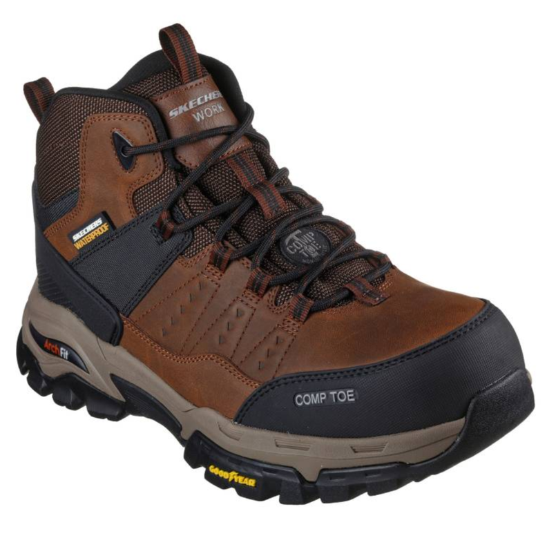 ZAPATO DE SEGURIDAD PUNTERA COMPOSITE E IMPERMEABLE SKECHERS MODELO TARVER-2