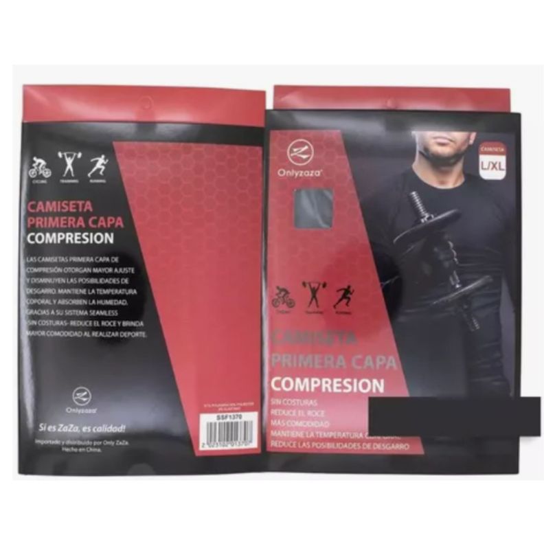 Primera Capa Hombre, Camiseta Y Calza Térmicos Compresión Otoño Invierno-1