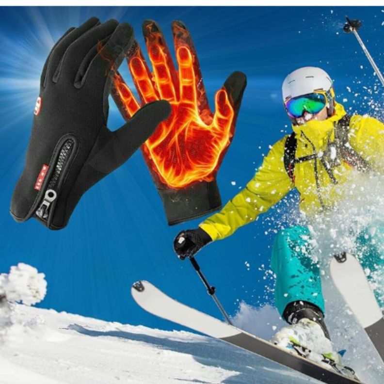  Guantes Térmicos Unisex  Touch Antideslizante Impermeable-1