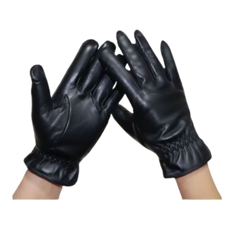 Guantes De  Mujer   De Cuero Sintético  Otoño Invierno Elegante-0