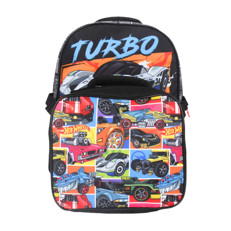 Mochila con Lonchera Hotwheels-5