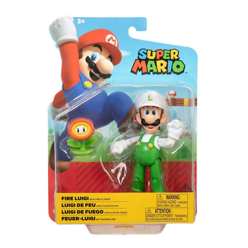 Figura de Luigi de Fuego Super Mario-0