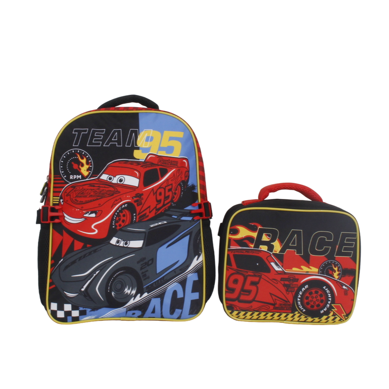 Mochila con Lonchera Cars-0