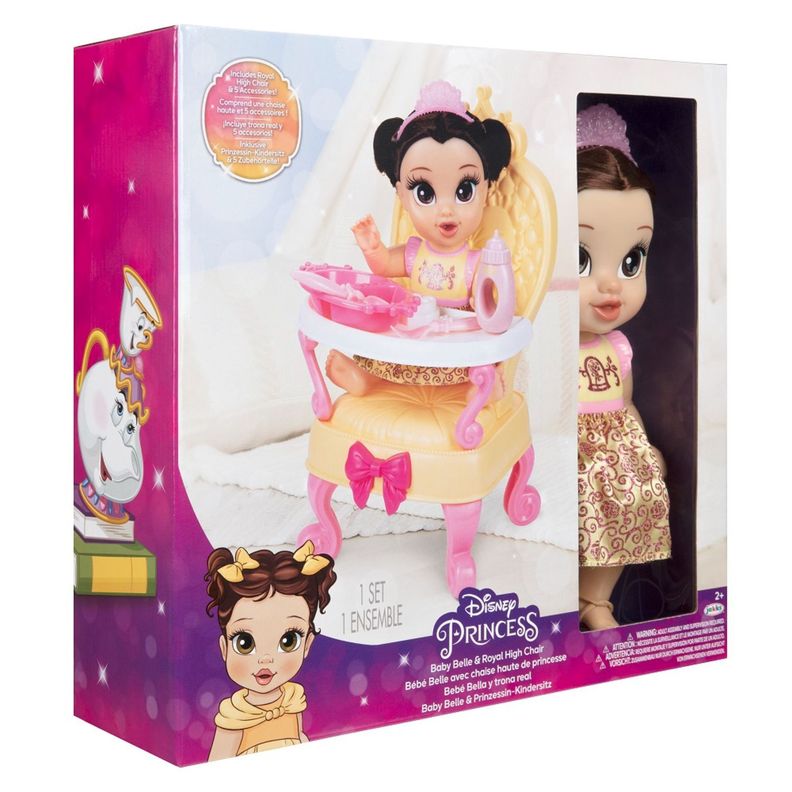 Disney Princesa Bebe Bella y trono real-3