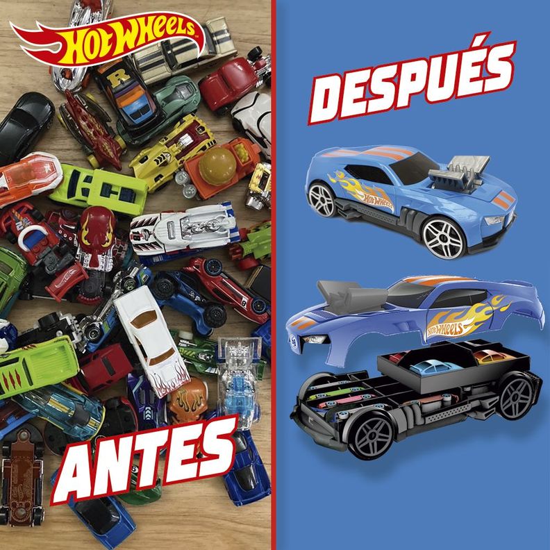 Estuche Porta Autos 2 en 1 Hot Wheels Race 'n Haul-5