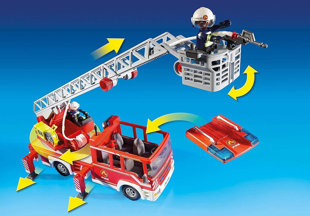 Playmobil Camion De Bomberos Con Escalera 9463-4