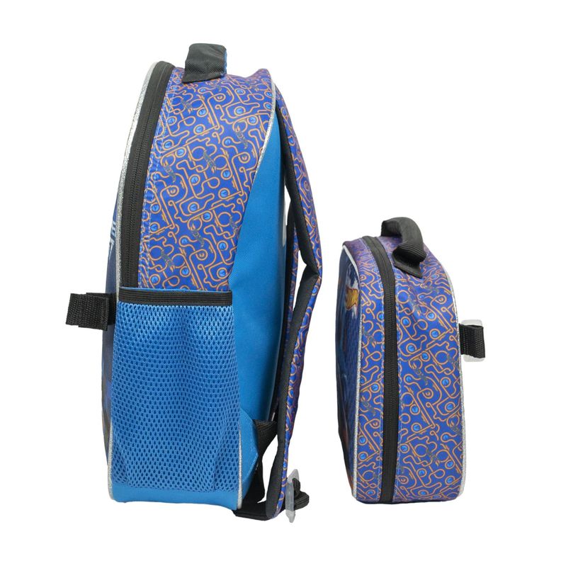 Mochila con Lonchera Hot Wheels Azul-1