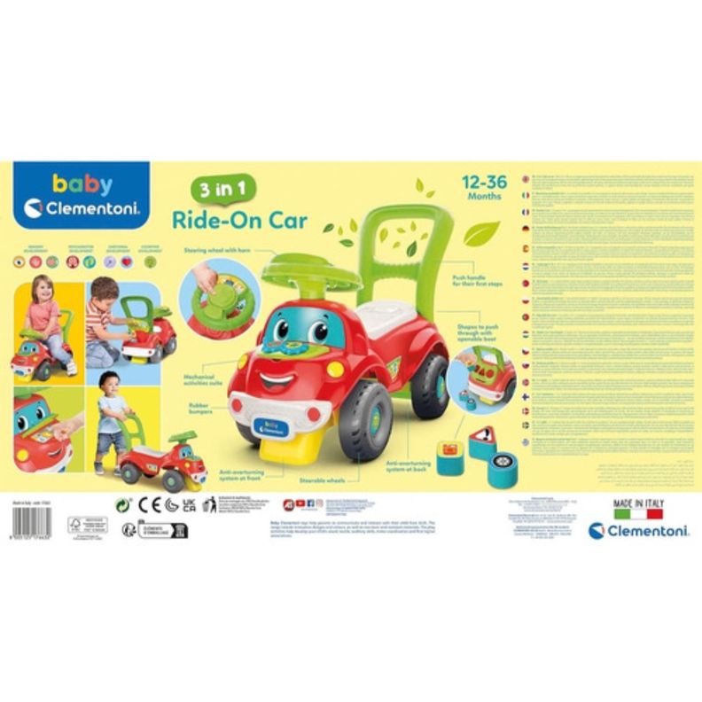 Coche Correpasillos Clementoni 3 En 1-8