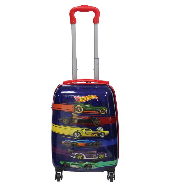 Maleta Infantil 4 Ruedas Hot Wheels 16''-0