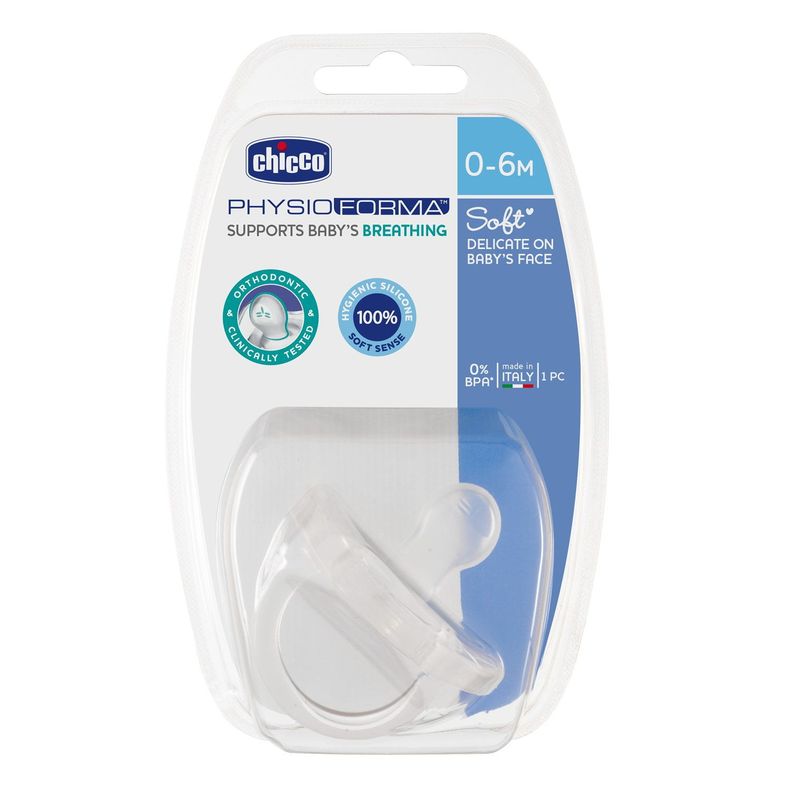 Chupete de Entretención Physiosoft 0-6M Transparente Chicco-2