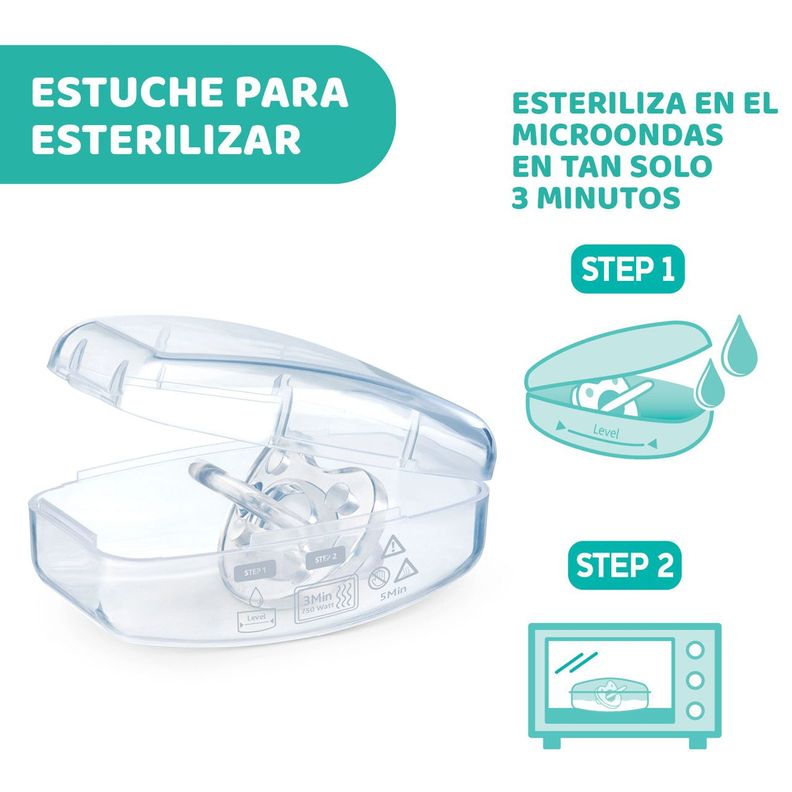 Chupete de Entretención Physiosoft 0-6M Transparente Chicco-7