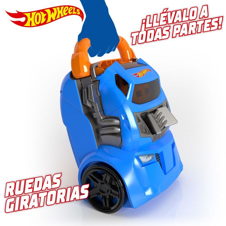 Estuche Porta Autos Hot Wheels con Lanzador Múltiple-3