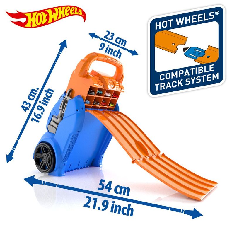Estuche Porta Autos Hot Wheels con Lanzador Múltiple-4