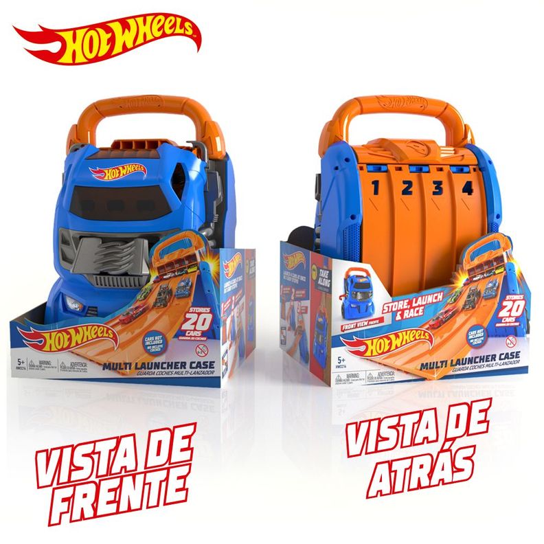Estuche Porta Autos Hot Wheels con Lanzador Múltiple-5
