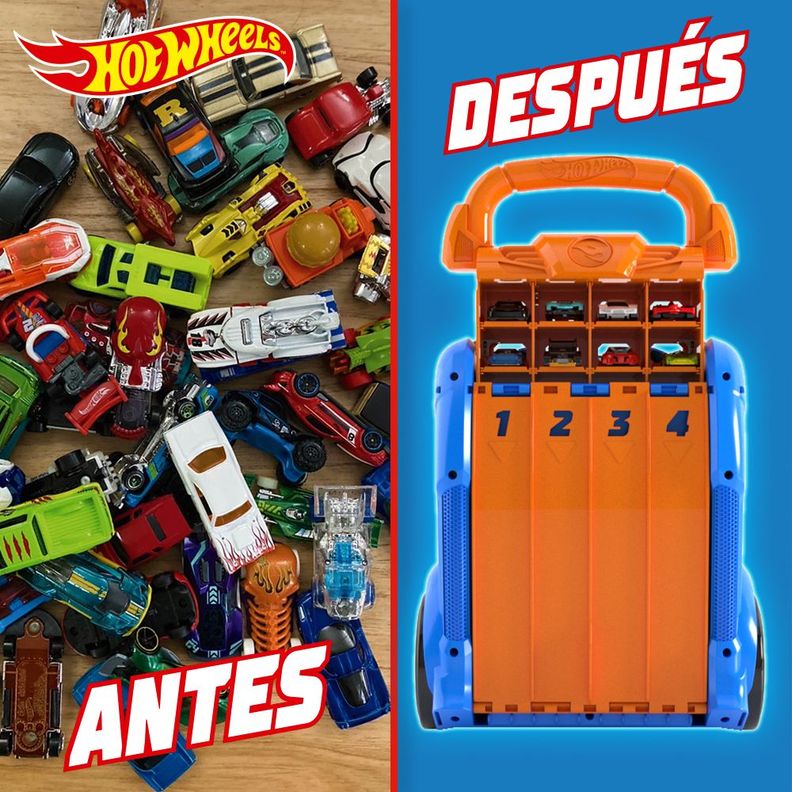 Estuche Porta Autos Hot Wheels con Lanzador Múltiple-6