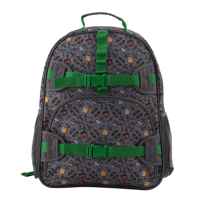 Mochila Juvenil Minecraft Broches-0